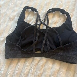 lululemon athletica Black Crisscross Sports Bra